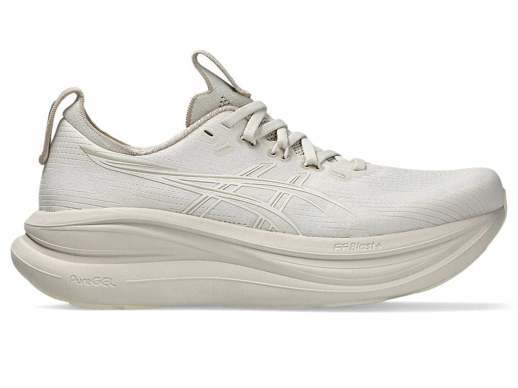 Asics Women's GEL-NIMBUS 28 Running Shoes in Soft Oat/Cream