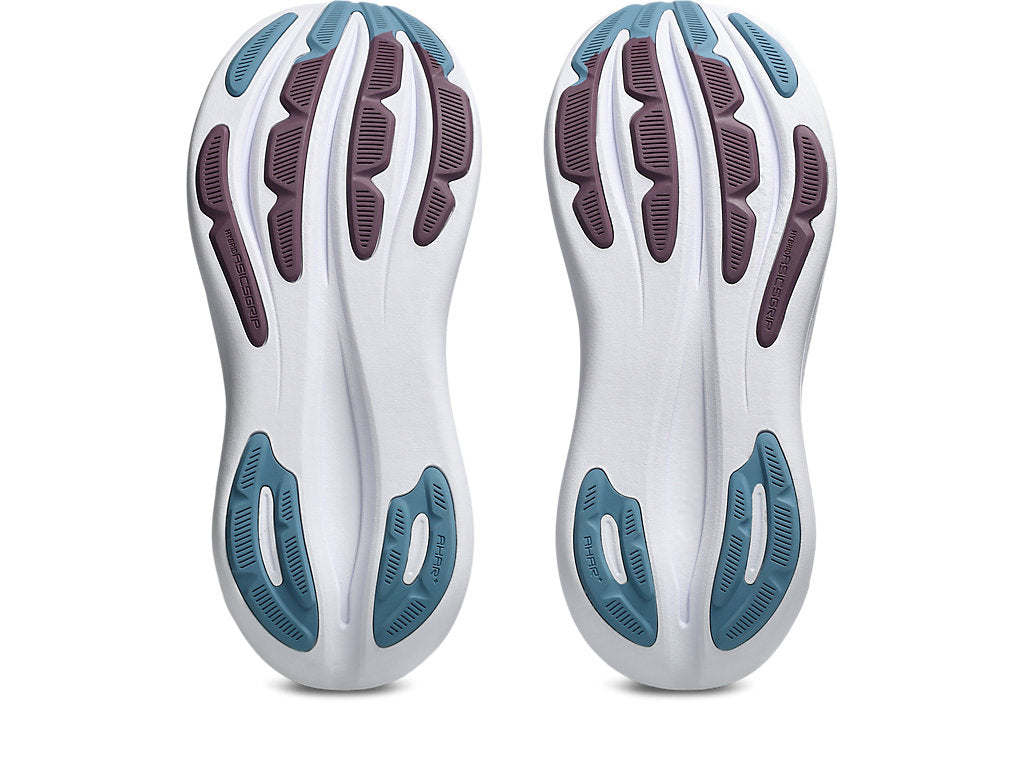 Asics Women's GEL-NIMBUS 28 Running Shoes in Arctic Blue/Velvet Purple