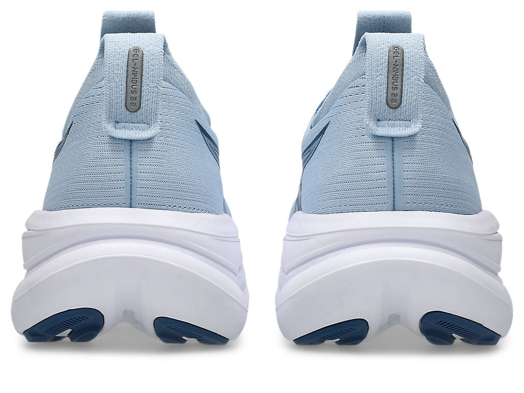 Asics Women's GEL-NIMBUS 28 Running Shoes in Solid Air/Calm Indigo