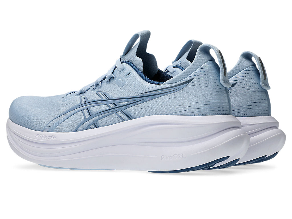 Asics Women's GEL-NIMBUS 28 Running Shoes in Solid Air/Calm Indigo