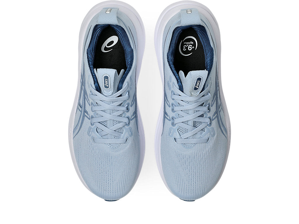 Asics Women's GEL-NIMBUS 28 Running Shoes in Solid Air/Calm Indigo