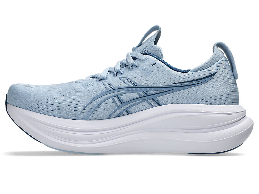 Asics Women's GEL-NIMBUS 28 Running Shoes in Solid Air/Calm Indigo