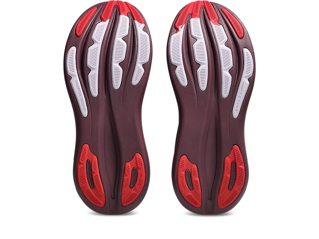 Asics Women's GEL-NIMBUS 28 Running Shoes in Beniimo Purple/Speed Red