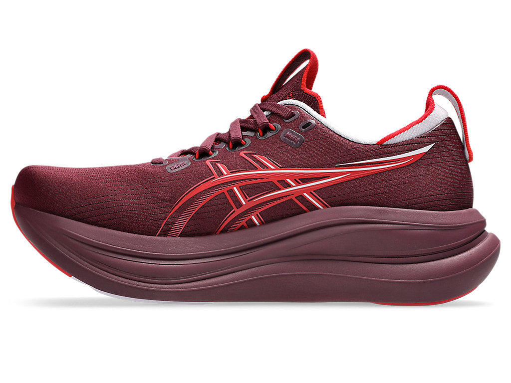 Asics Women's GEL-NIMBUS 28 Running Shoes in Beniimo Purple/Speed Red