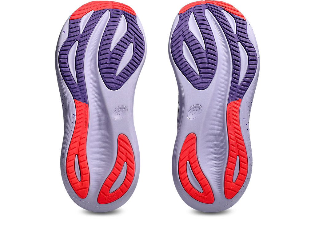 Asics Women's GEL-NIMBUS 27 TOKYO Running Shoes in Cream/Edo Purple