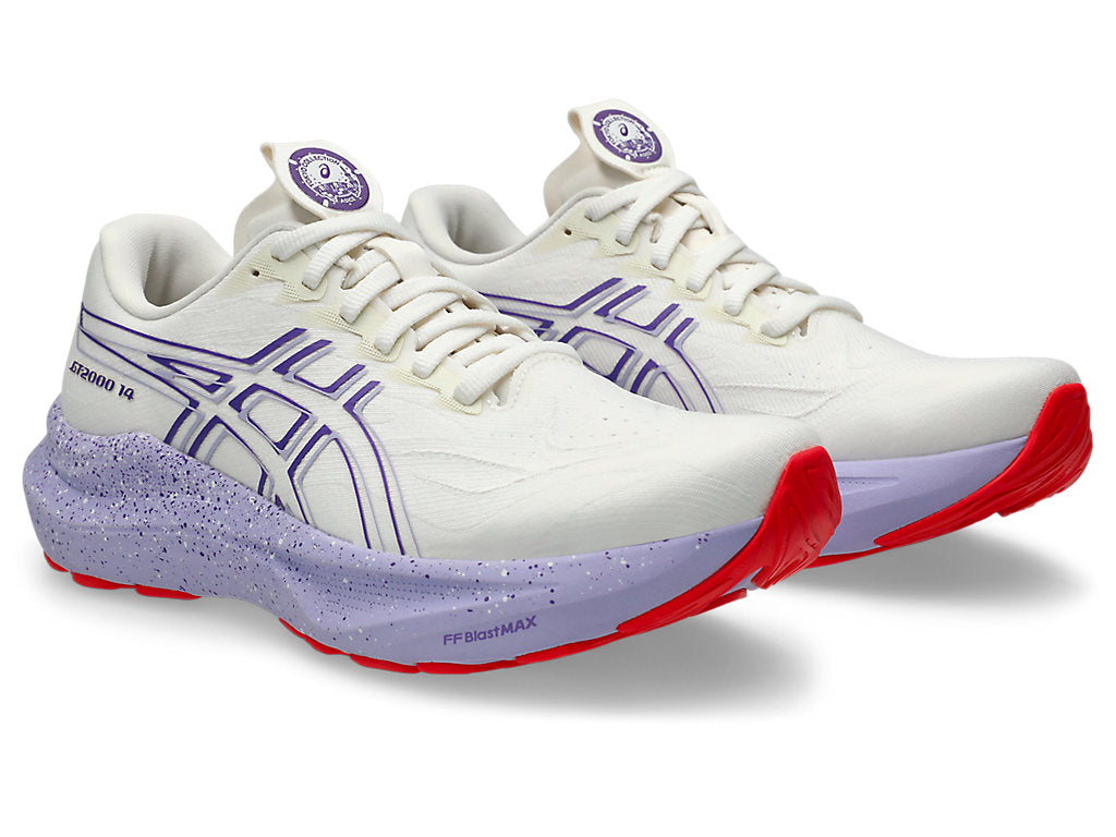 Asics Women's GT-2000 14 TOKYO Running Shoes in Cream/Edo Purple