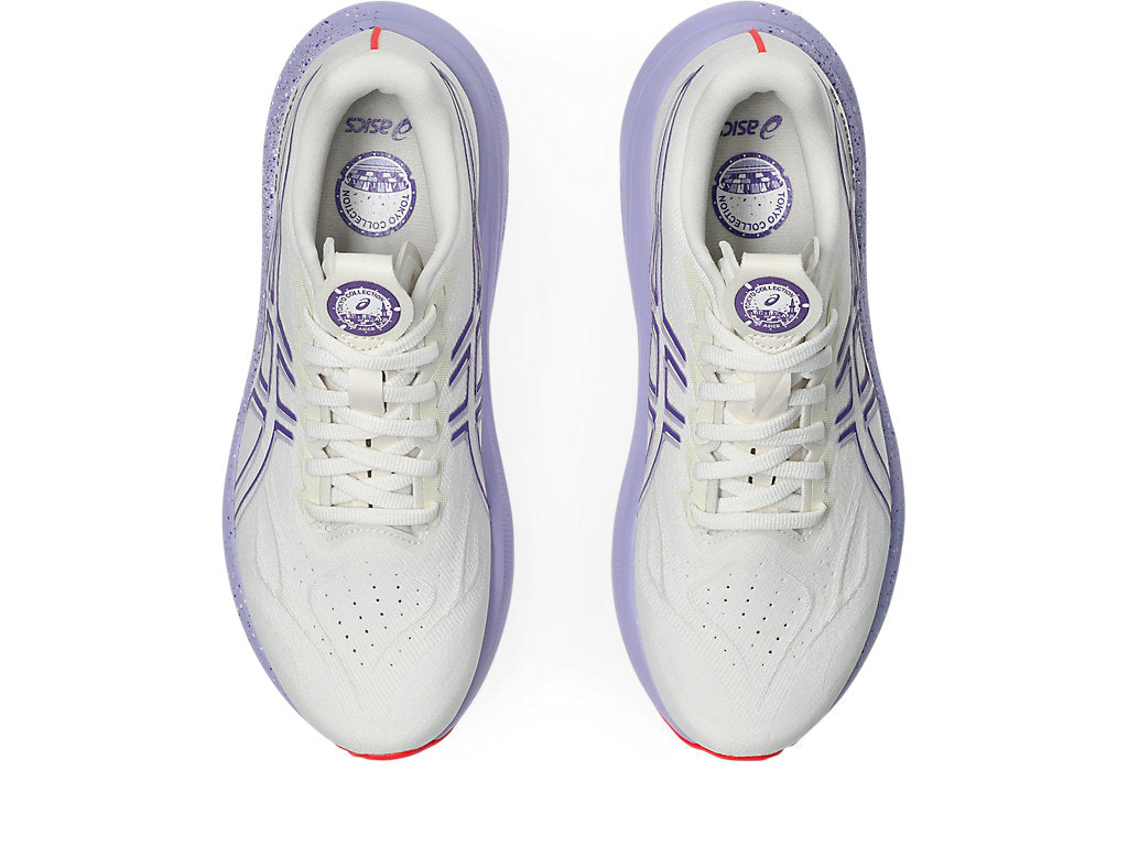 Asics Women's GT-2000 14 TOKYO Running Shoes in Cream/Edo Purple