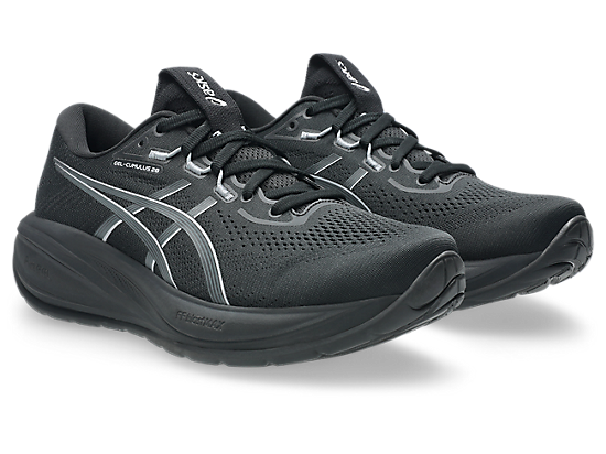 Asics Women's GEL-CUMULUS 28 Running Shoes in Black/Carrier Grey