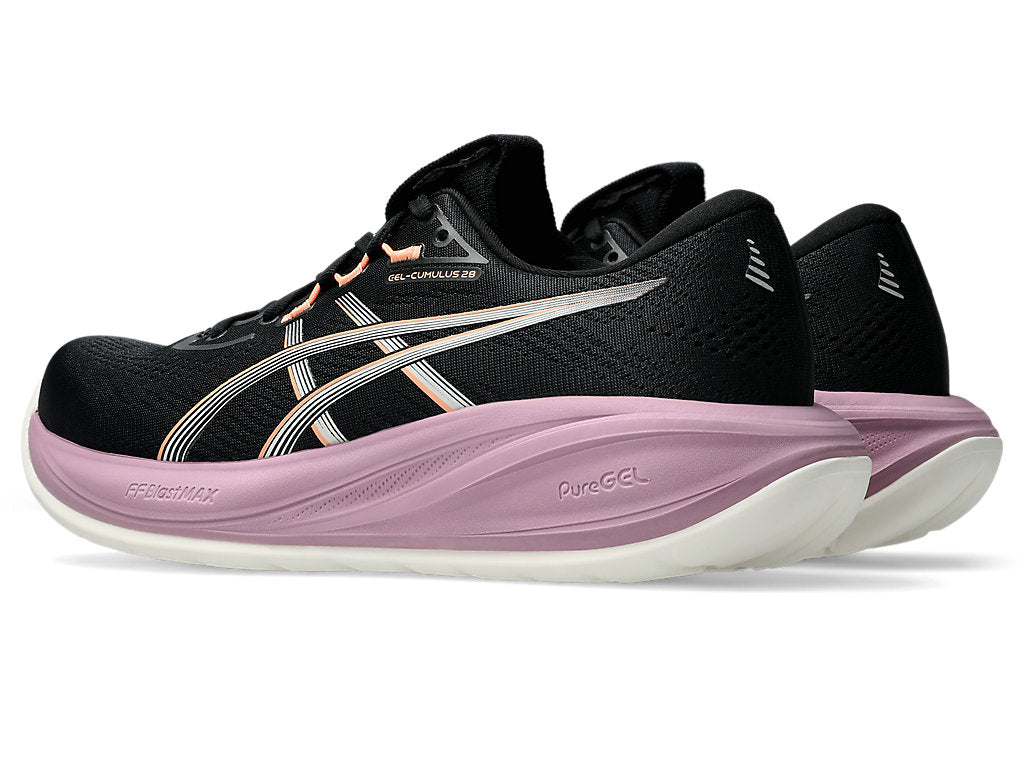 Asics Women's GEL-CUMULUS 28 Running Shoes in Black/Taro Purple