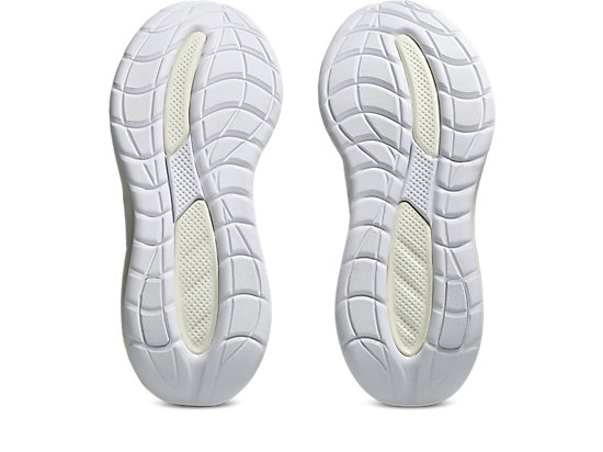 Asics Women's GEL-CUMULUS 28 Running Shoes in Cream/Glacier Grey