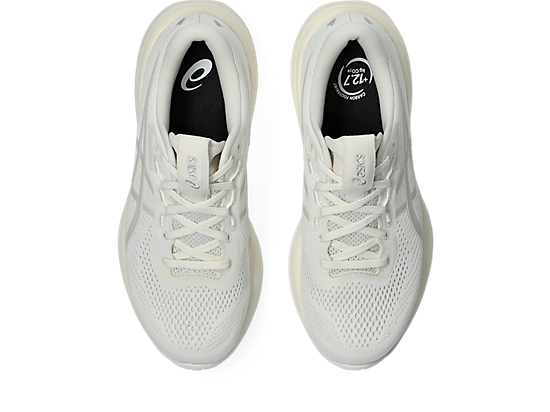 Asics Women's GEL-CUMULUS 28 Running Shoes in Cream/Glacier Grey