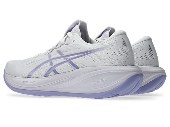 Asics Women's GEL-CUMULUS 28 Running Shoes in White/Bluebell
