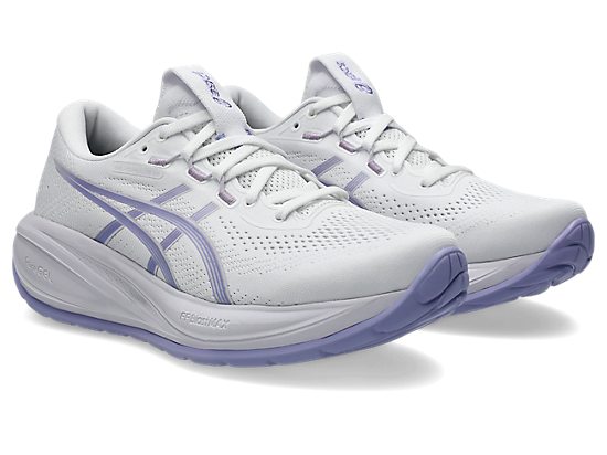 Asics Women's GEL-CUMULUS 28 Running Shoes in White/Bluebell