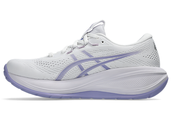 Asics Women's GEL-CUMULUS 28 Running Shoes in White/Bluebell
