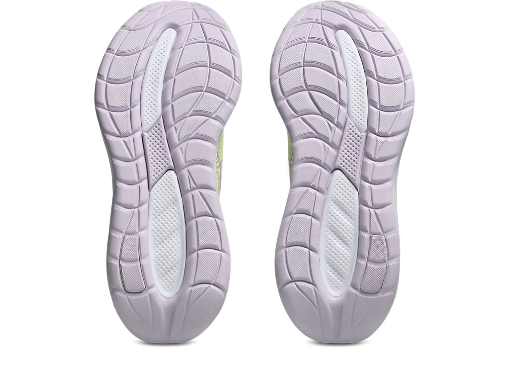 Asics Women's GEL-CUMULUS 28 Running Shoes in Glow Green/Hazy Lilac