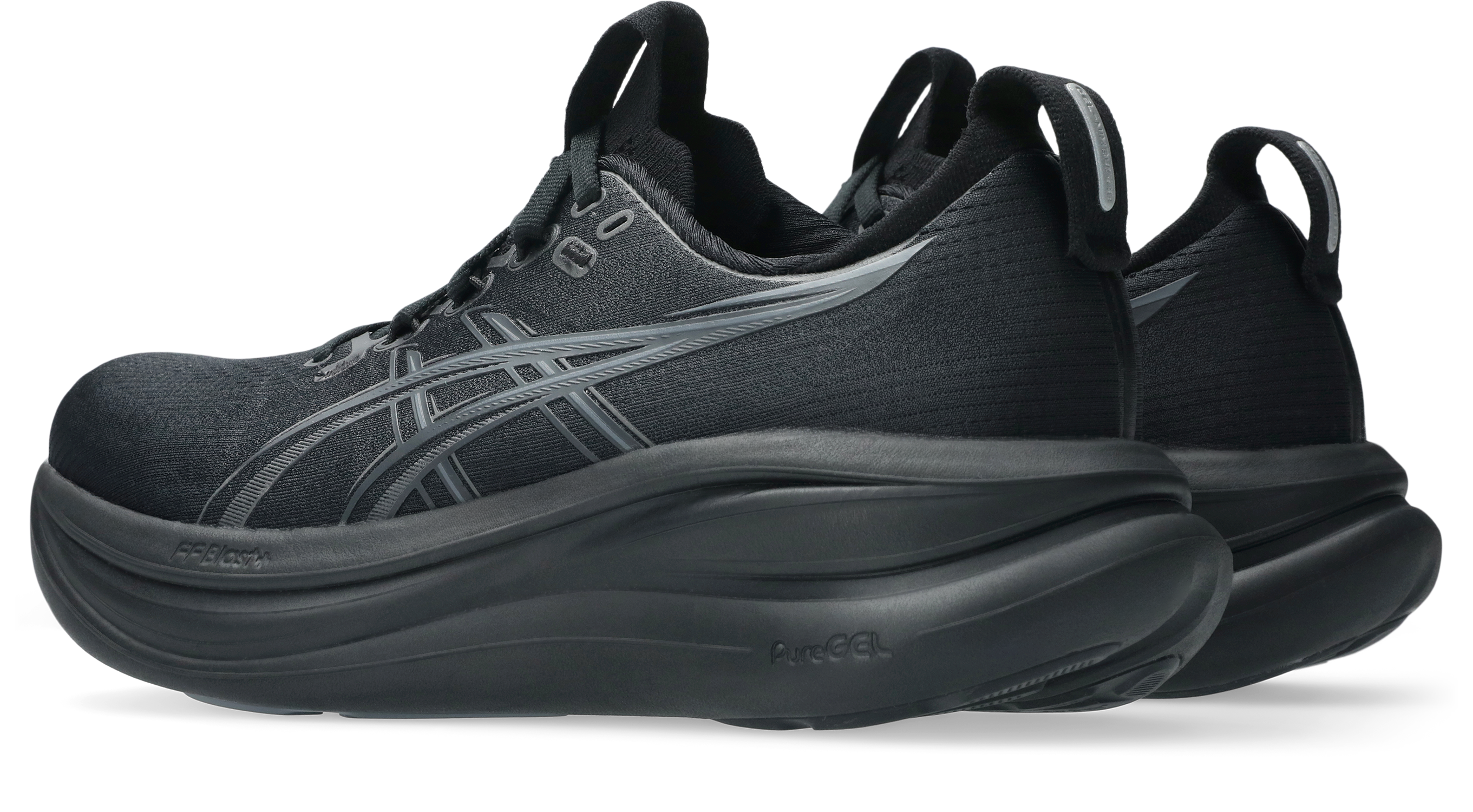 Asics Women's GEL-NIMBUS 28 Wide Running Shoes in Black/Graphite Grey