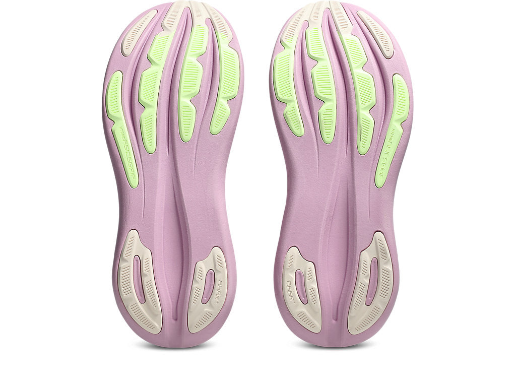 Asics Women's GEL-NIMBUS 28 Wide (D) Running Shoes in White/Hazy Lilac