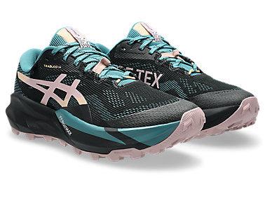 Asics Women's TRABUCO 14 GTX Running Shoes in Black/Morganite