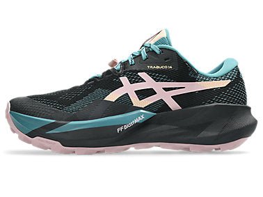 Asics Women's TRABUCO 14 GTX Running Shoes in Black/Morganite