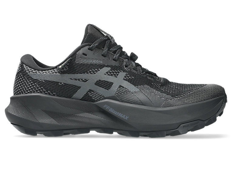 Asics Women's TRABUCO 14 GTX Running Shoes in Black/Graphite Grey