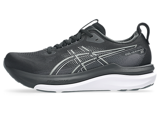 Asics Women's GEL-KAYANO 33 Running Shoes in Black/White