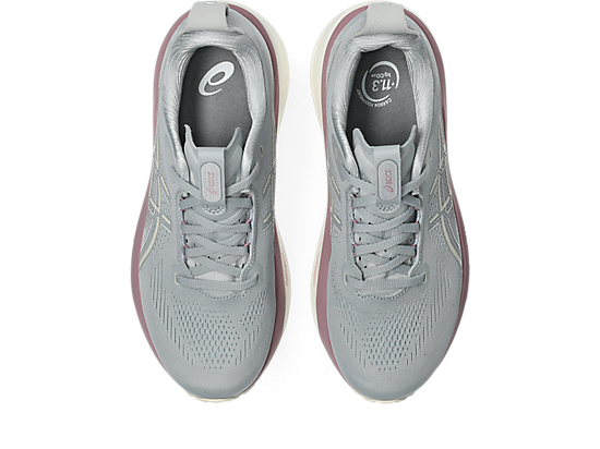 Asics Women's GEL-KAYANO 33 Running Shoes in Piedmont Grey/Taro Purple
