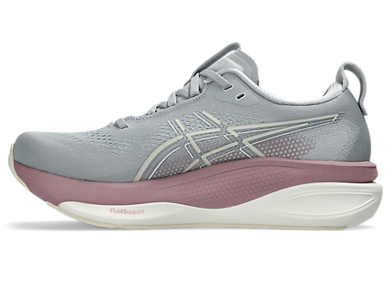 Asics Women's GEL-KAYANO 33 Running Shoes in Piedmont Grey/Taro Purple