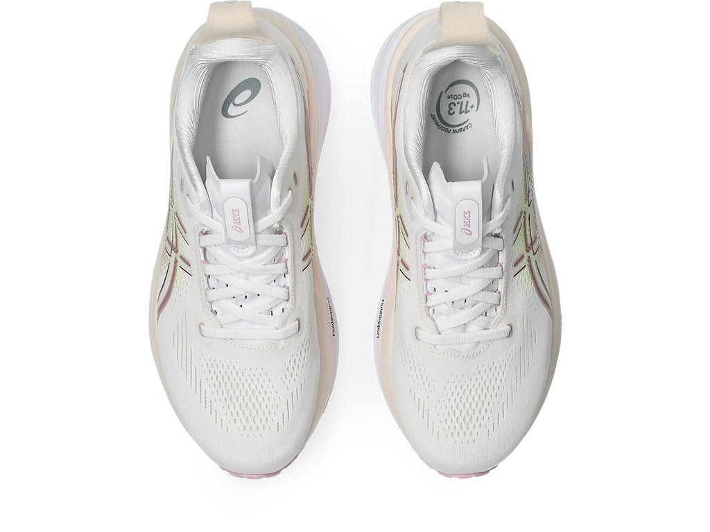 Asics Women's GEL-KAYANO 33 Running Shoes in White/Hazy Lilac