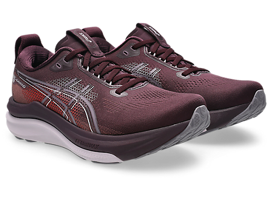 Asics Women's GEL-KAYANO 33 Running Shoes in Dark Aubergine/Dahlia