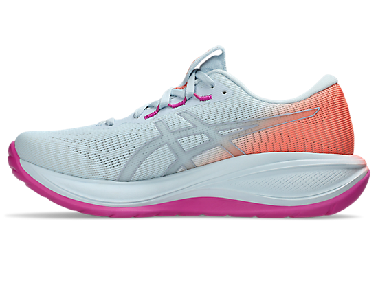 Asics Women's GEL-CUMULUS 28 Running Shoes in Sky/Sun Coral