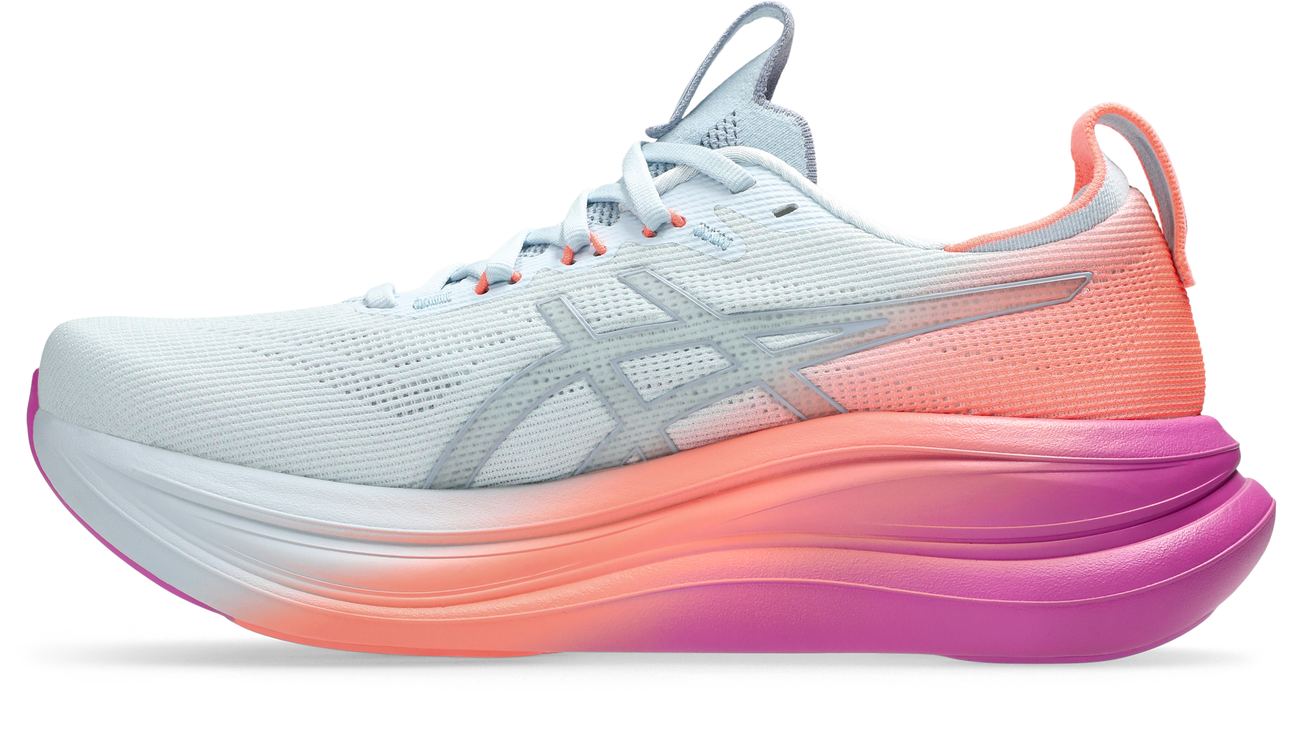 Asics Women's GEL-NIMBUS 28 Running Shoes in Sky/Digital Sakura