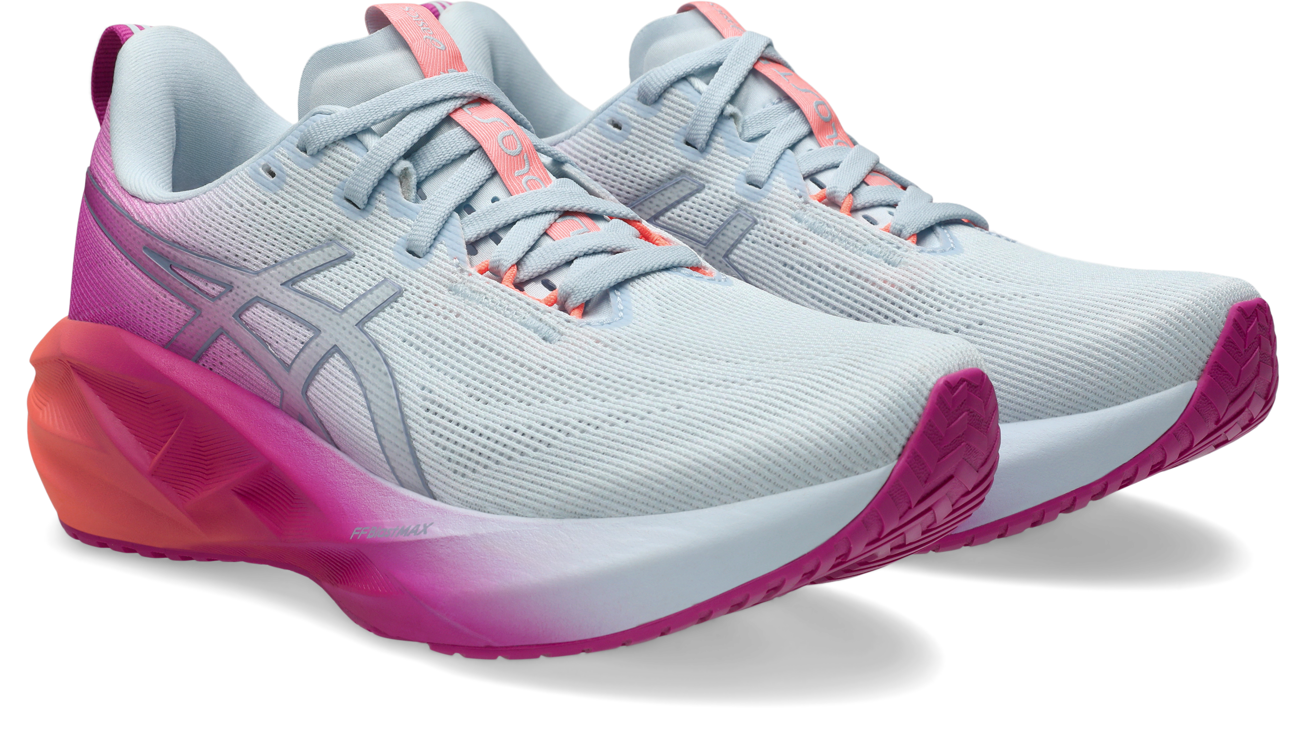 Asics Women's NOVABLAST 5 Running Shoes in Sky/Digital Sakura