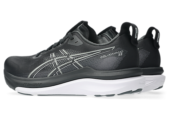 Asics Women's GEL-KAYANO 33 Wide (D) Running Shoes in Black/White