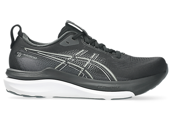 Asics Women's GEL-KAYANO 33 Wide (D) Running Shoes in Black/White