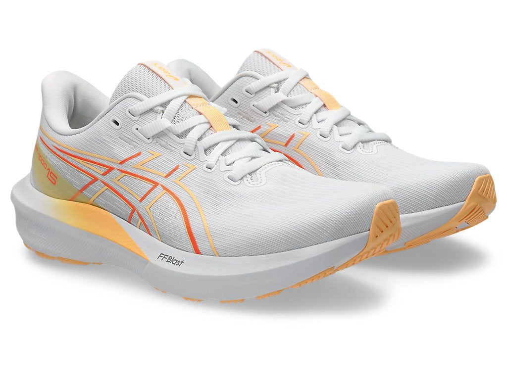 Asics Women's GT-1000 15 Running Shoes in White/Vivid Coral
