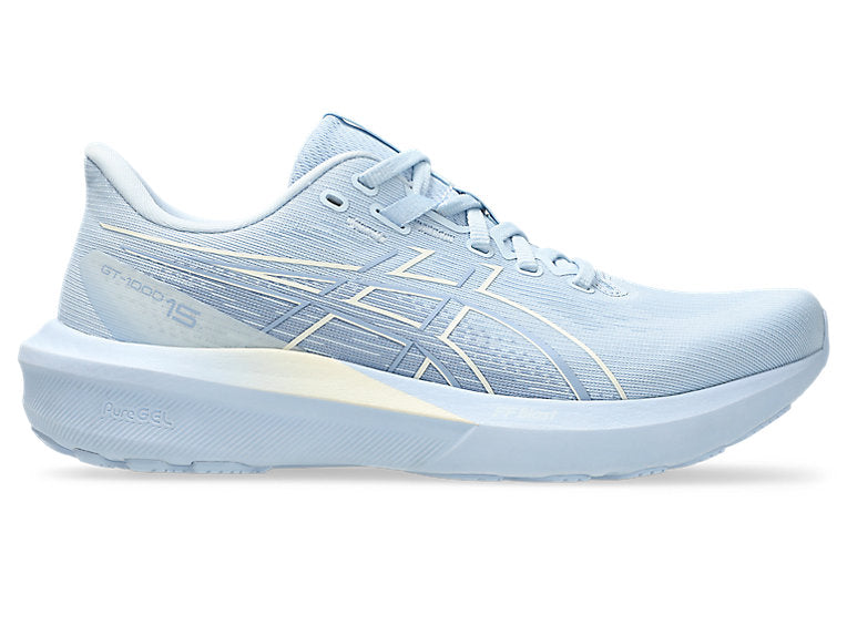 Asics Women's GT-1000 15 Running Shoes in Solid Air/Cream