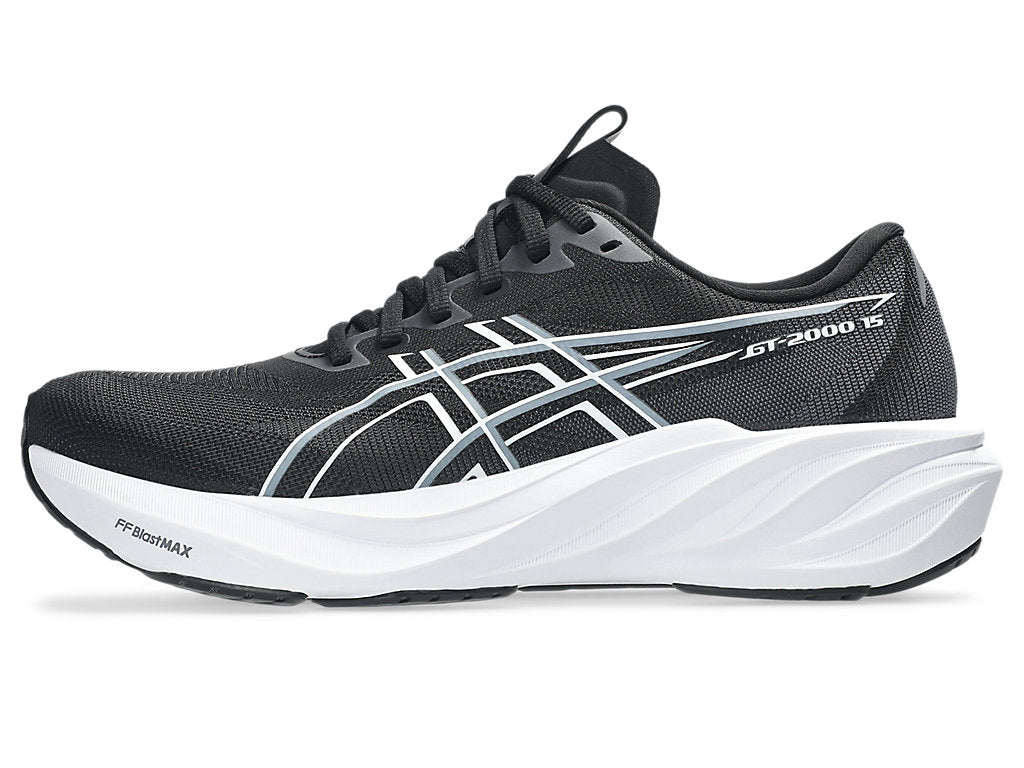 Asics Women's GT-2000 15 Wide (D) Running Shoes in Black/White