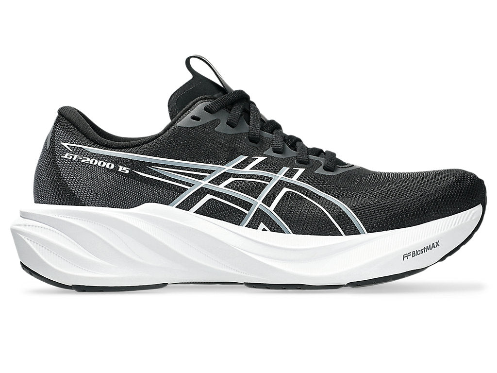 Asics Women's GT-2000 15 Wide (D) Running Shoes in Black/White