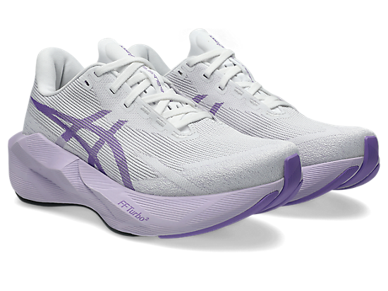 Asics Women's NOVABLAST 6 Running Shoes in White/Murasaki