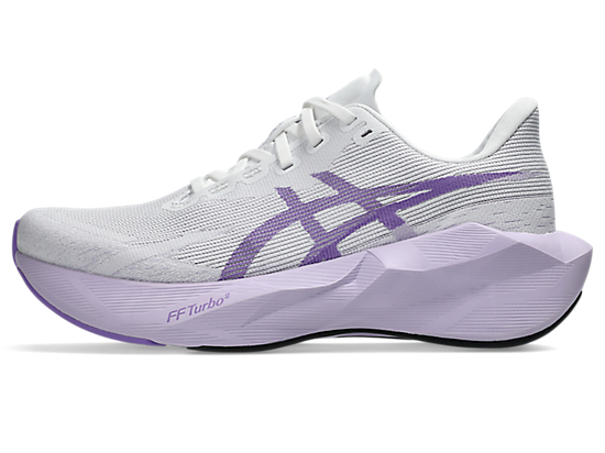 Asics Women's NOVABLAST 6 Running Shoes in White/Murasaki
