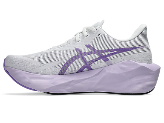 Asics Women's NOVABLAST 6 Running Shoes in White/Murasaki