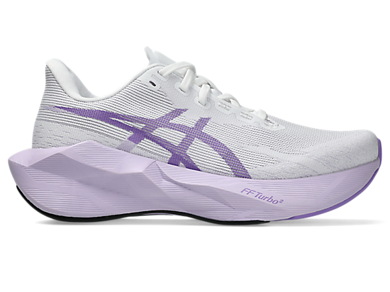 Asics Women's NOVABLAST 6 Running Shoes in White/Murasaki