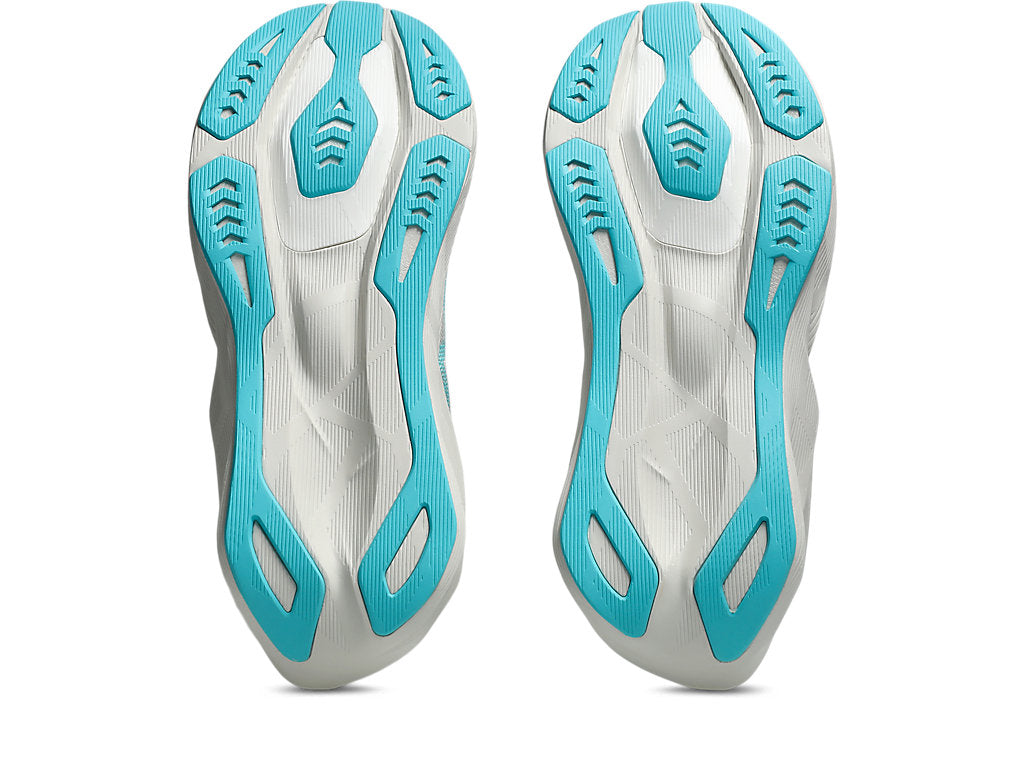 Asics Women's NOVABLAST 6 Running Shoes in Soft Oat/Energy Aqua