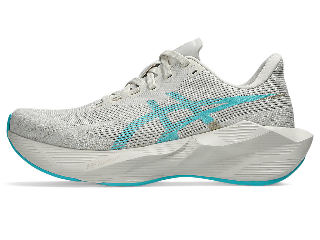 Asics Women's NOVABLAST 6 Running Shoes in Soft Oat/Energy Aqua