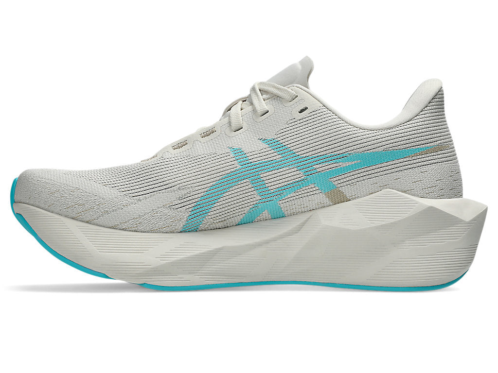 Asics Women's NOVABLAST 6 Running Shoes in Soft Oat/Energy Aqua