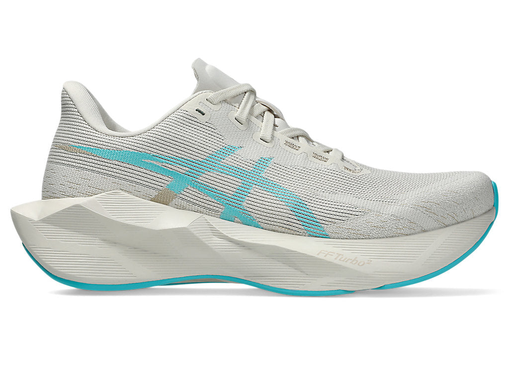 Asics Women's NOVABLAST 6 Running Shoes in Soft Oat/Energy Aqua