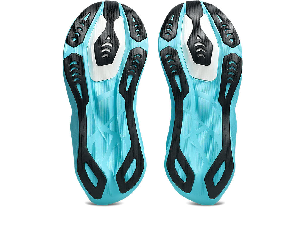 Asics Women's NOVABLAST 6 Running Shoes in Energy Aqua/White