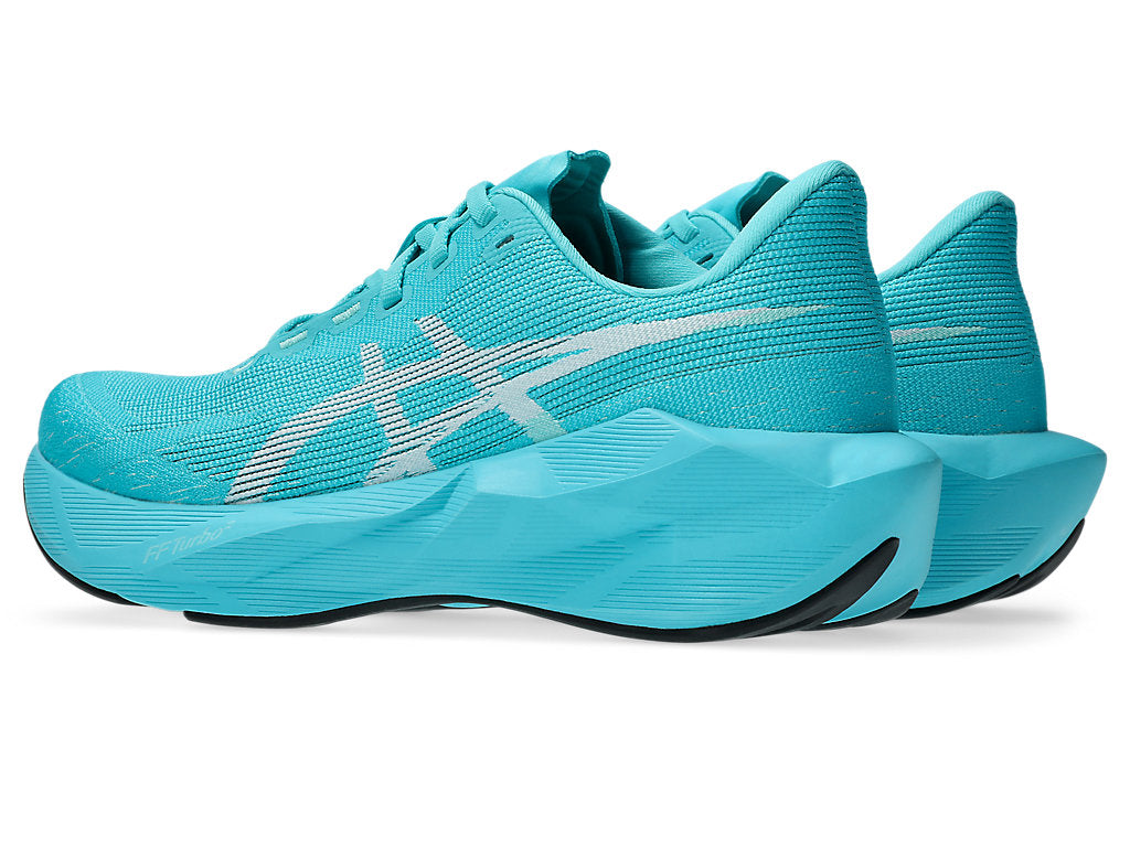 Asics Women's NOVABLAST 6 Running Shoes in Energy Aqua/White