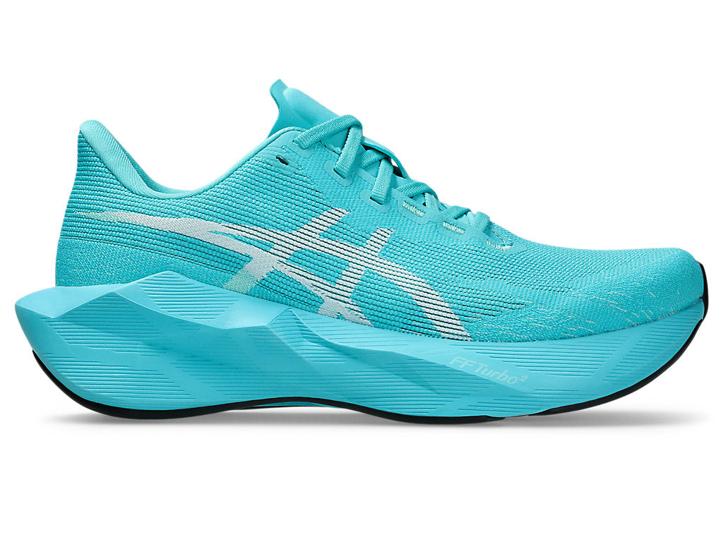 Asics Women's NOVABLAST 6 Running Shoes in Energy Aqua/White
