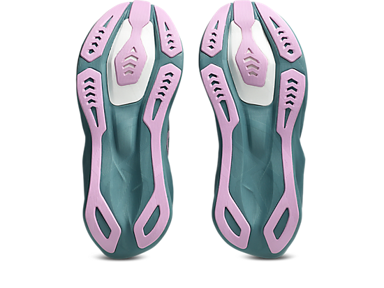 Asics Women's NOVABLAST 6 Running Shoes in Foggy Teal/Hazy Lilac